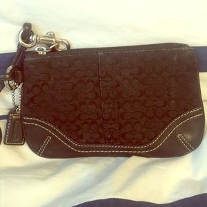 Black Coach Wristlet